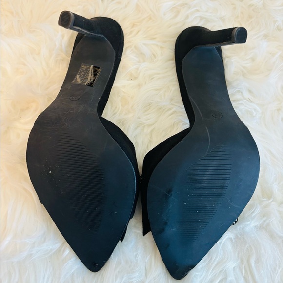 Elegant Black Bow Women's Heels - Picture 4 of 6